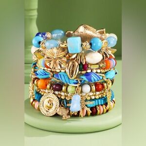 Boho Lux Stretch & Stack Charm Bracelet